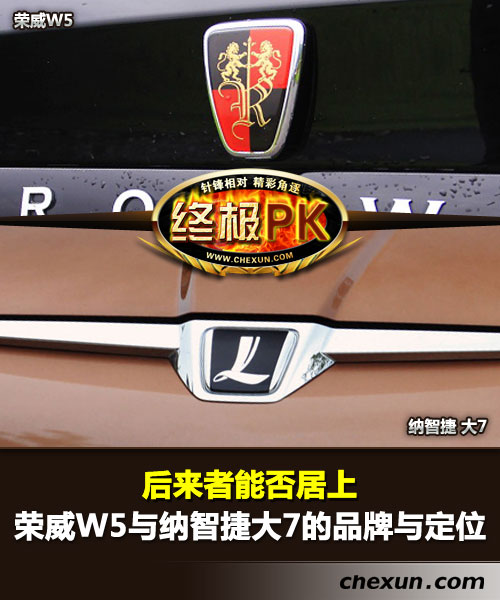 荣威W5对比纳智捷大7 SUV